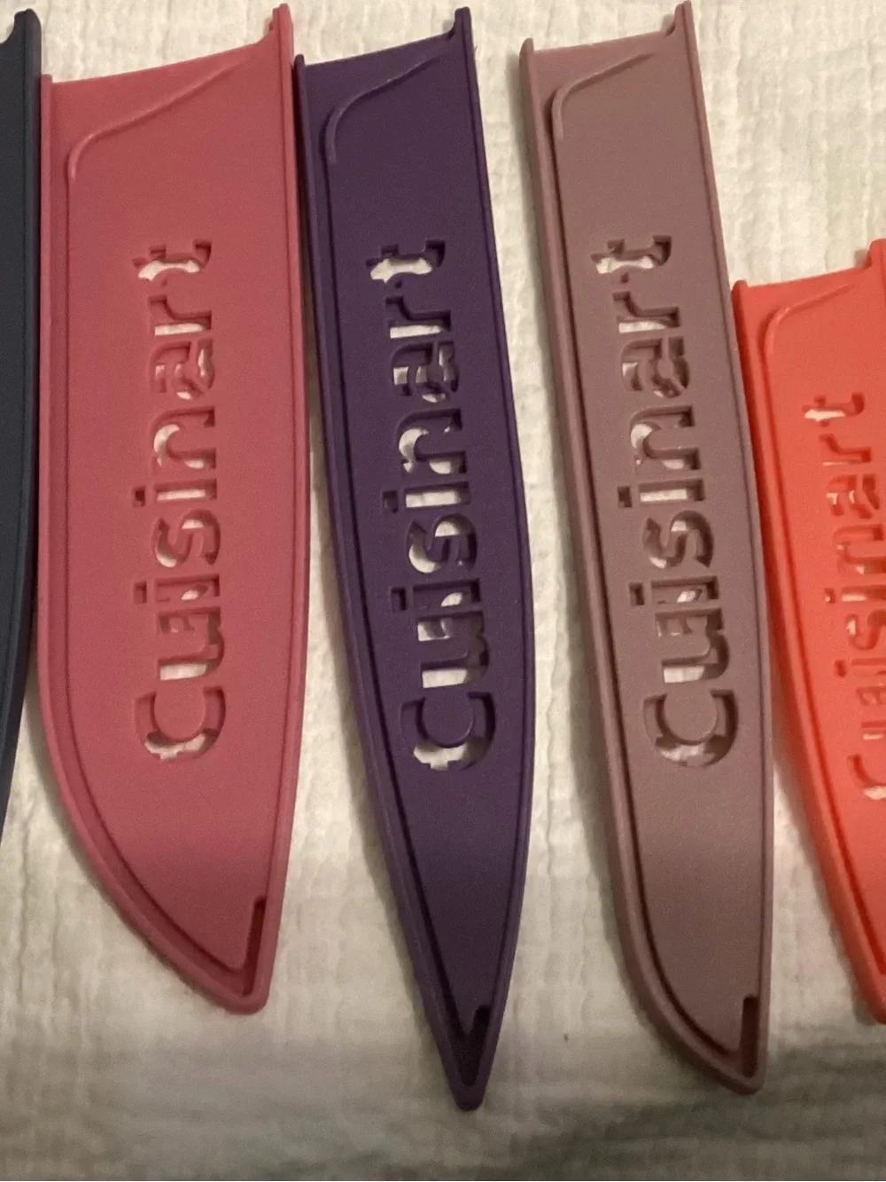 (6) Cuisinart protective knife covers from the  Advantage knife set.